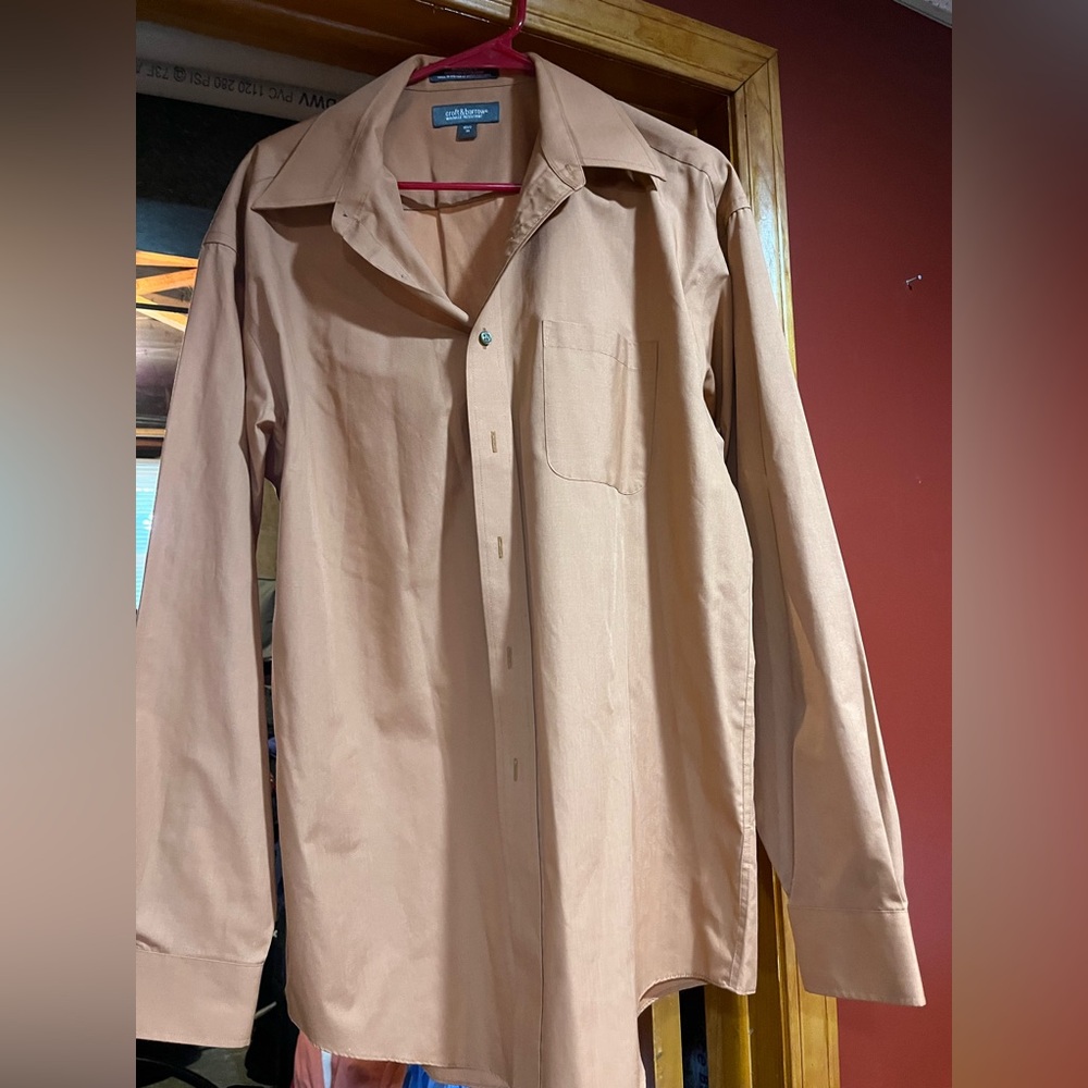 Croft & Barrow Men's Tan Dress Shirt